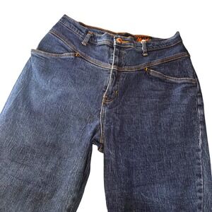Vintage Action West Blue Denim Jeans High Waisted Western Straight Leg 13/14